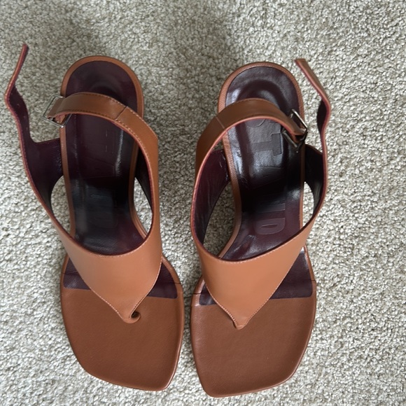 Staud Alex leather wedge sandals - Picture 6 of 12